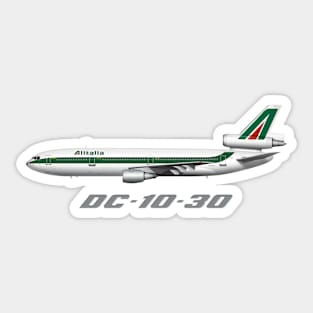 Alitalia DC-10-30 Tee Shirt Version Sticker